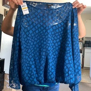 Alfani blue blouse